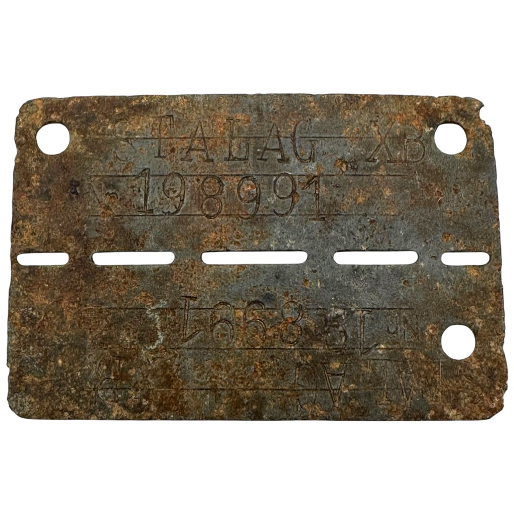 Original WWII German prisoner-of-war identification tag Stalag X-B Sandbostel
