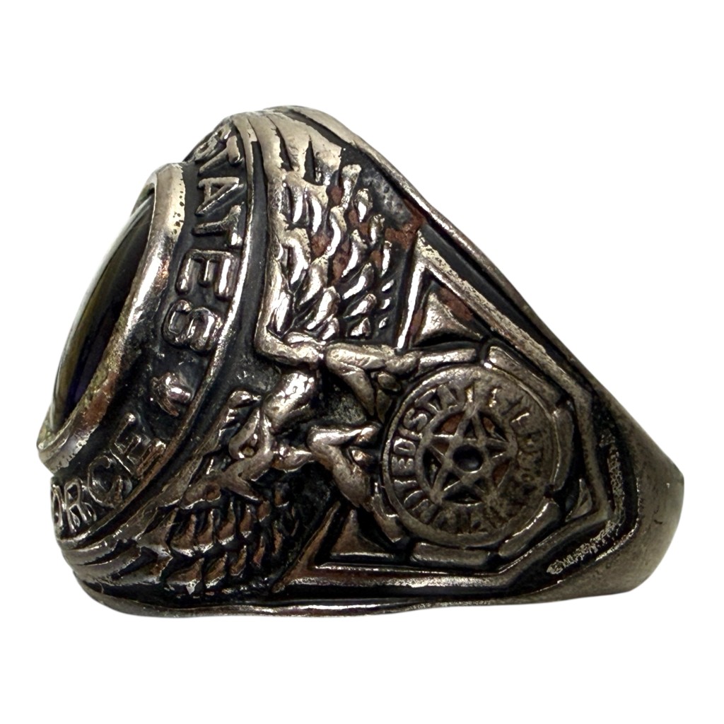 Original WWII USAAF sterling silver ring - Image 4