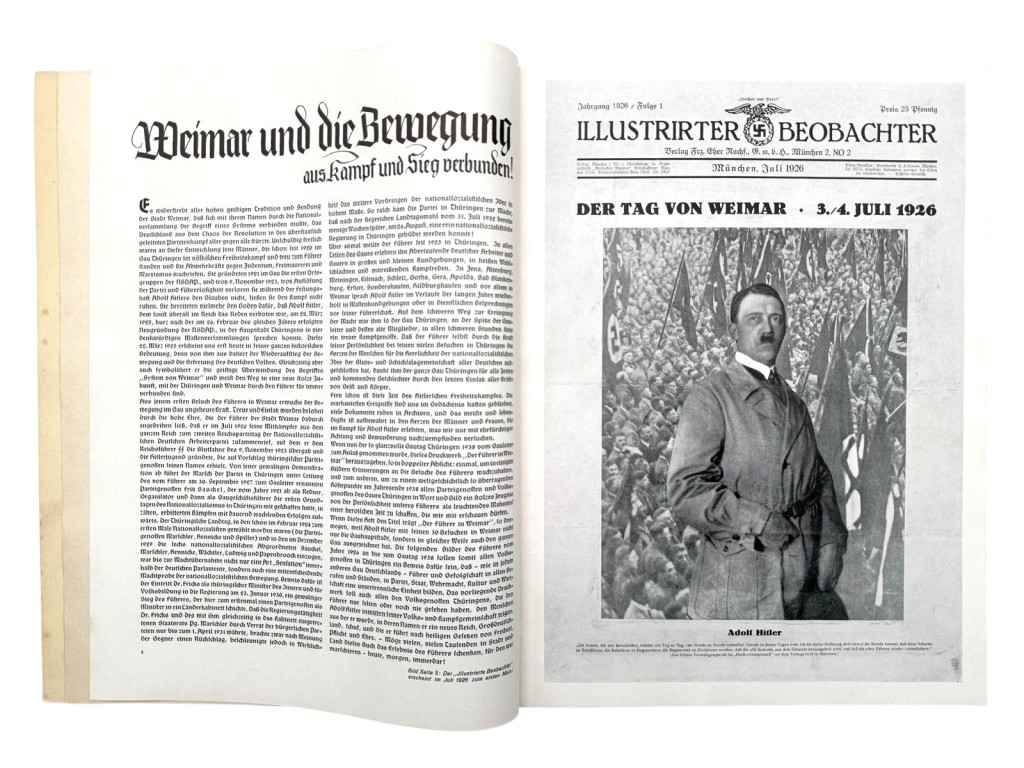 Original WWII German NSDAP book 'Der Führer in Weimar 1925–1938' - Image 9