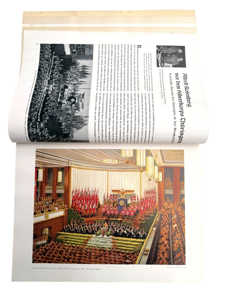 Original WWII German NSDAP book 'Der Führer in Weimar 1925–1938' - Image 6