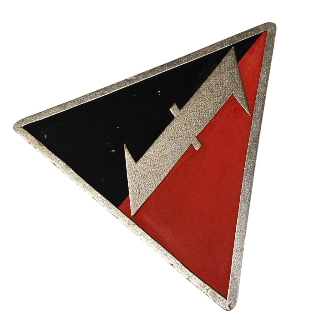 Original WWII Dutch NSB W.A. carton window sign - Image 3