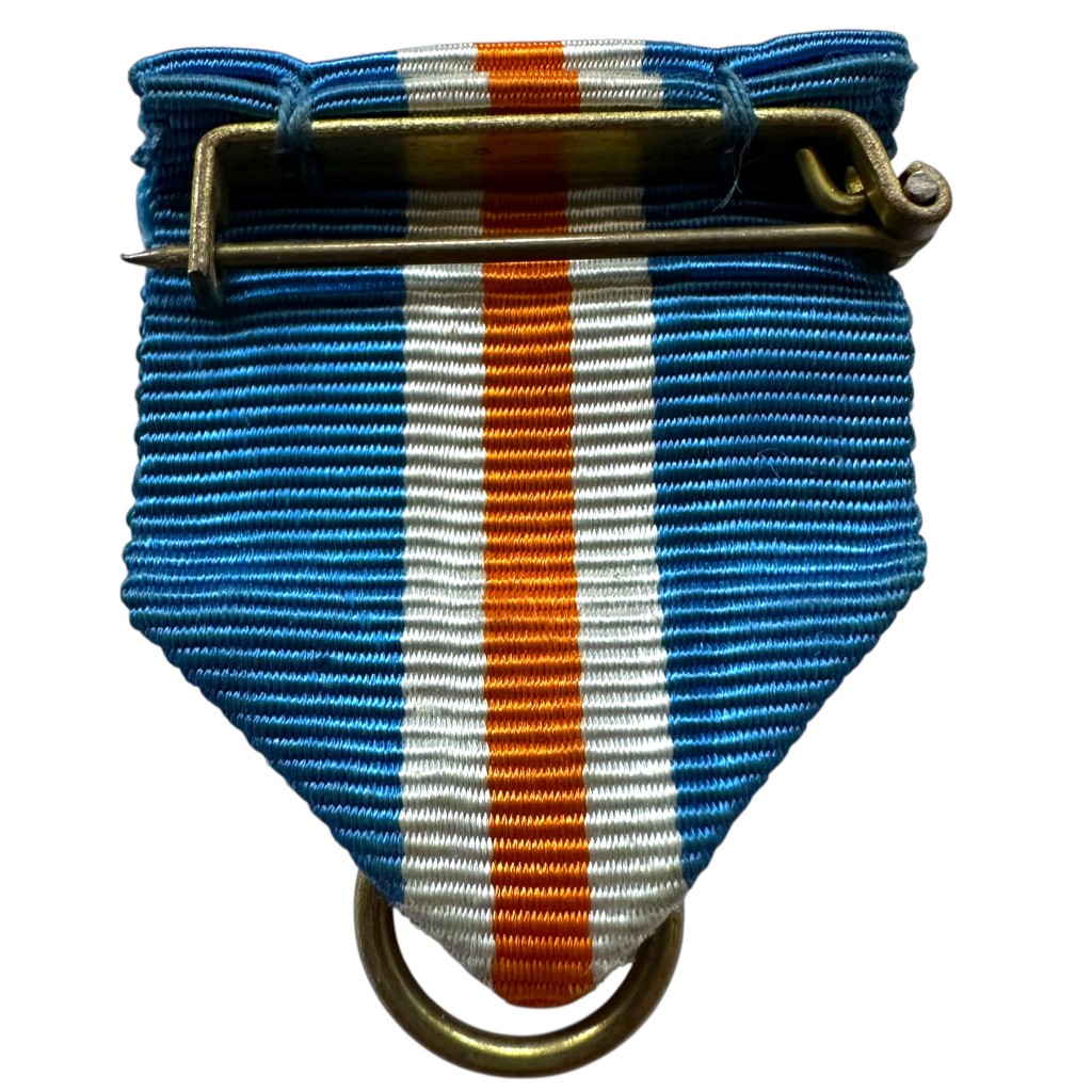 Original WWII Dutch NSB Mussertkruis medal ribbon with ring