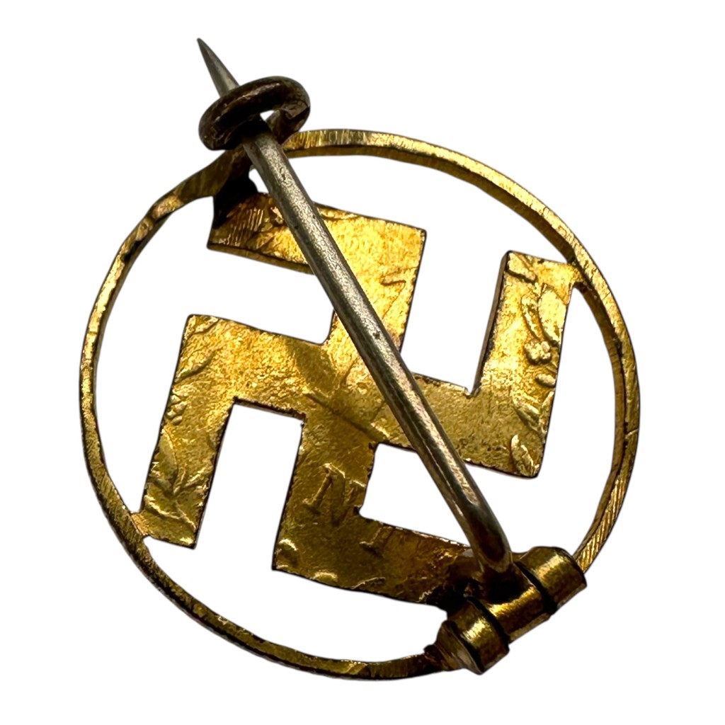 Original WWII German sympathizers swastika pin - Image 2