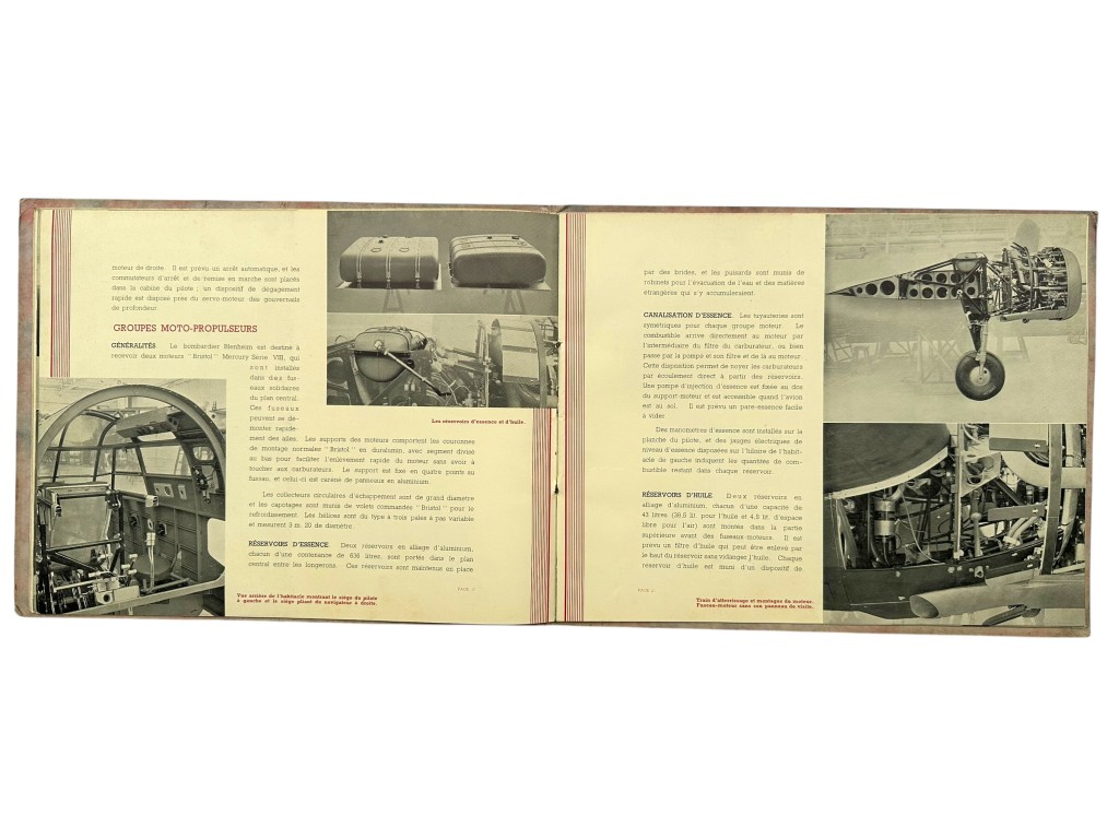 Original 1930s British/French Bristol Blenheim Bomber Brochure - Image 10