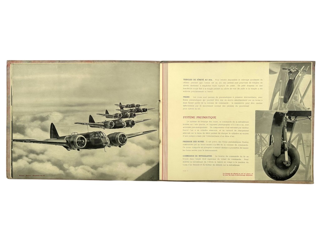 Original 1930s British/French Bristol Blenheim Bomber Brochure - Image 12