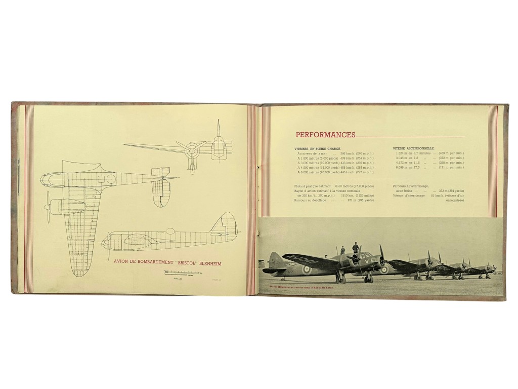 Original 1930s British/French Bristol Blenheim Bomber Brochure - Image 16