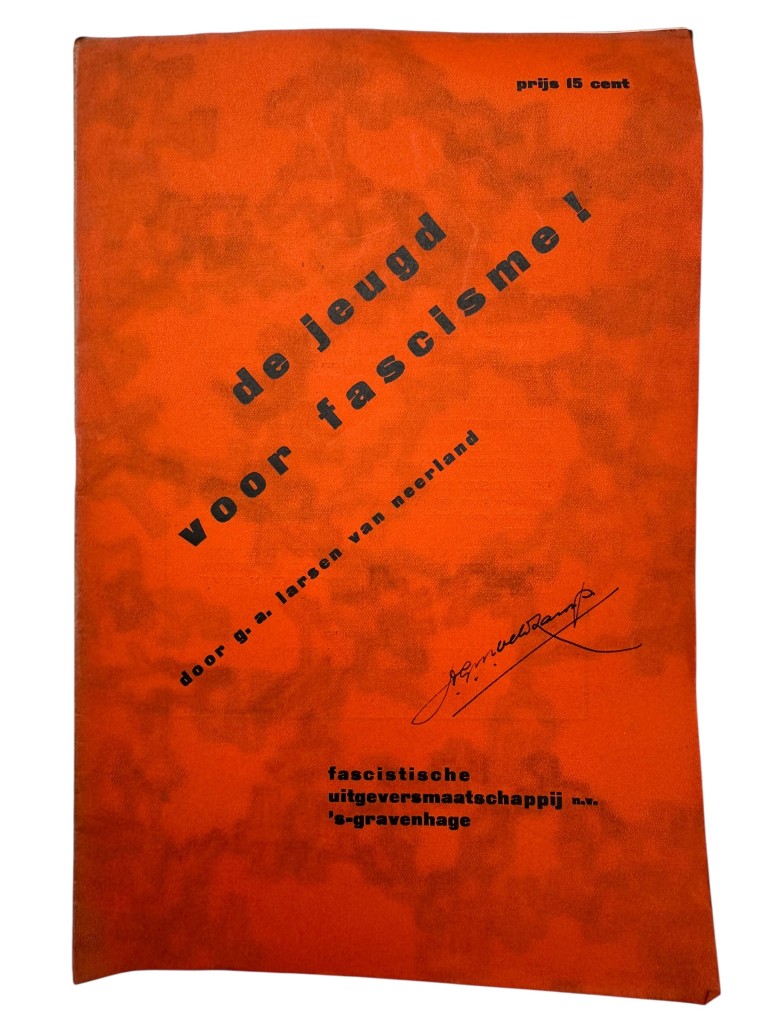 Original early 1930s Dutch set of three Fascist brochures