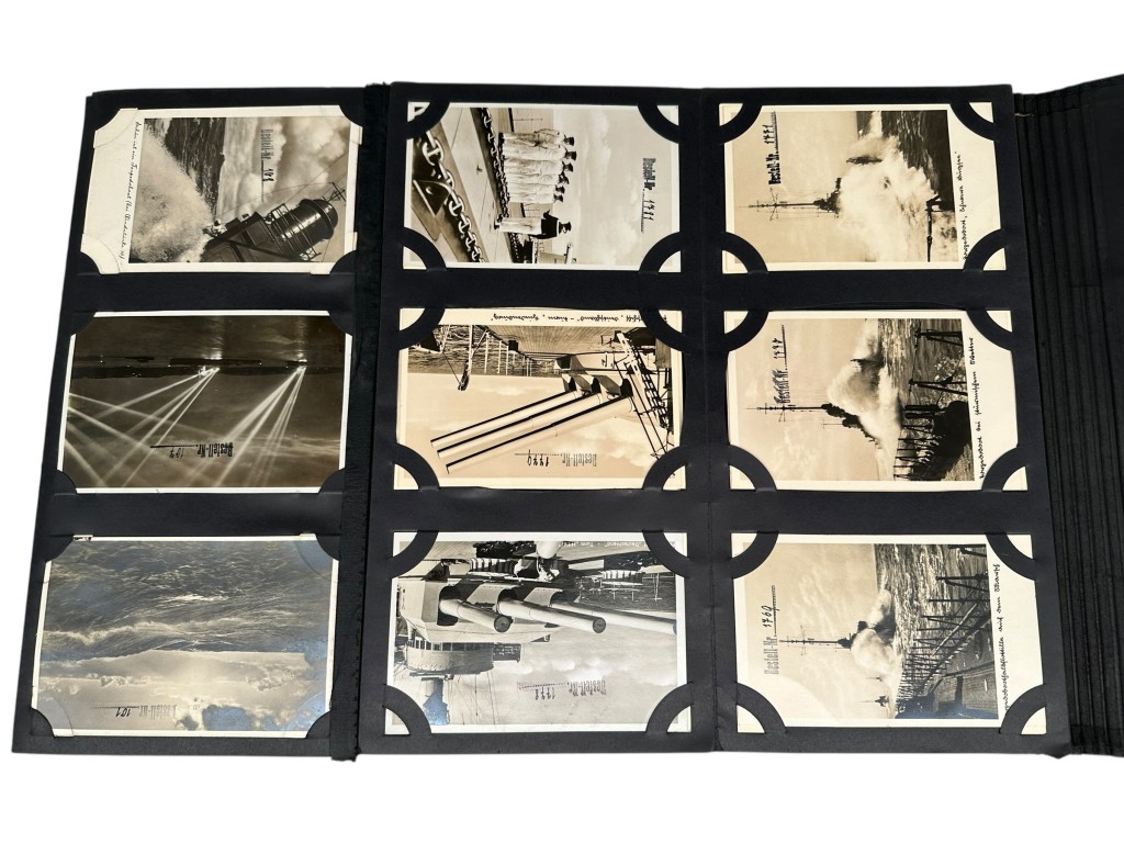 Original WWII German Kriegsmarine Fritz Finke Postkartenmuster (126 post cards) - Image 23