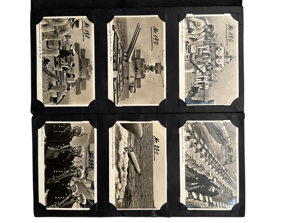 Original WWII German Kriegsmarine Fritz Finke Postkartenmuster (126 post cards) - Image 18