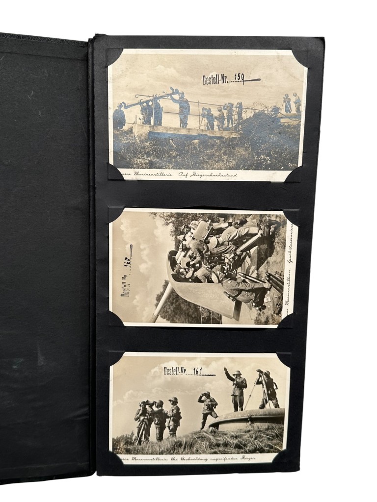 Original WWII German Kriegsmarine Fritz Finke Postkartenmuster (126 post cards) - Image 13