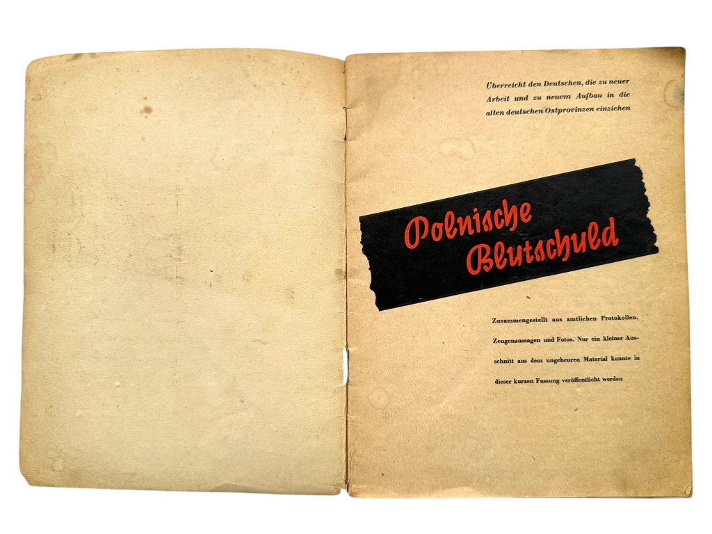 Original WWII German brochure 'Polnische Blutschuld' - Image 2