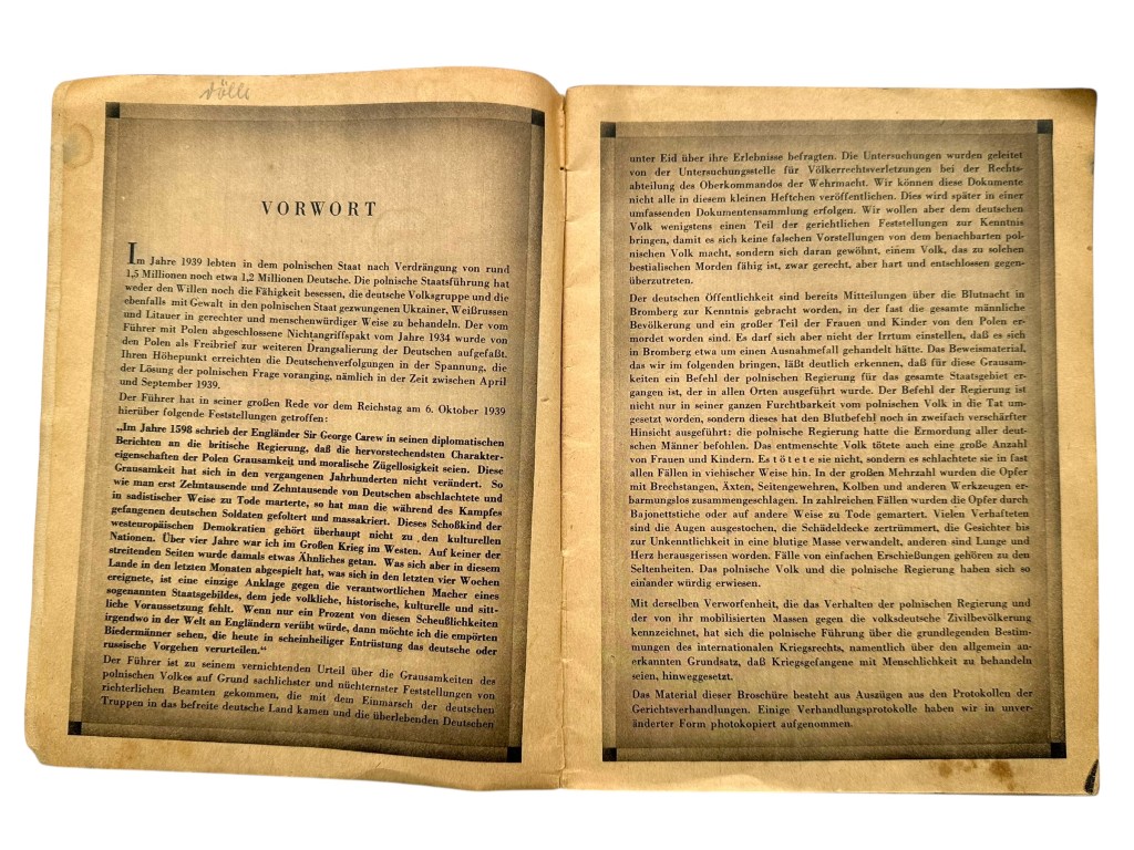 Original WWII German brochure 'Polnische Blutschuld' - Image 3