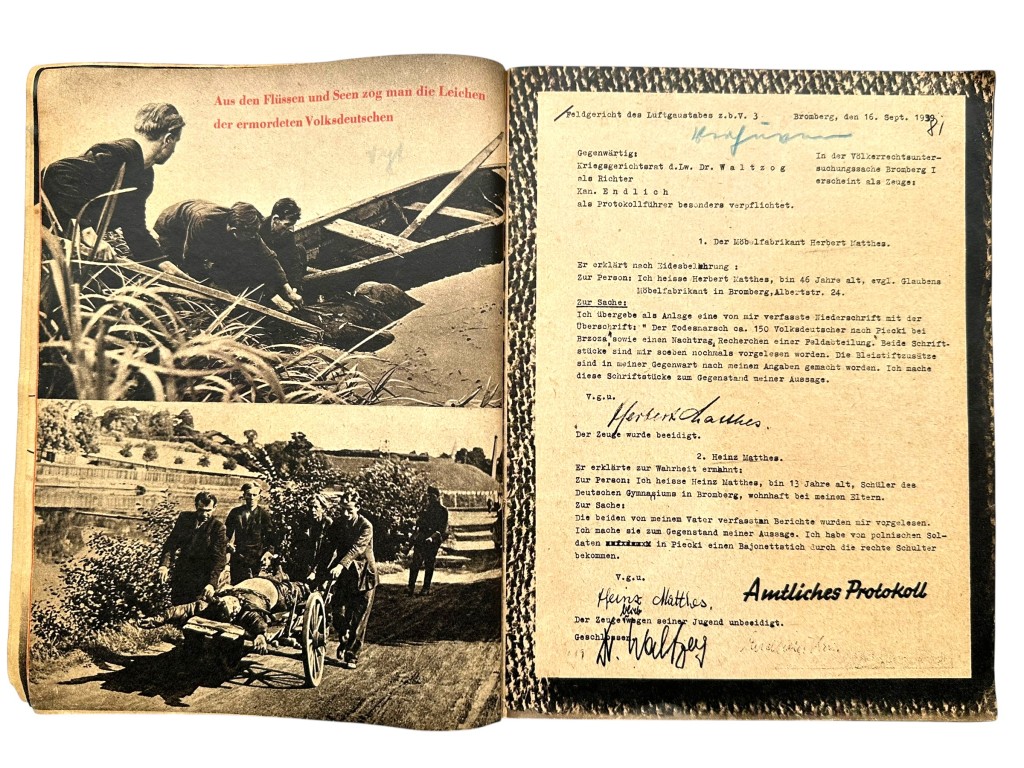 Original WWII German brochure 'Polnische Blutschuld' - Image 5