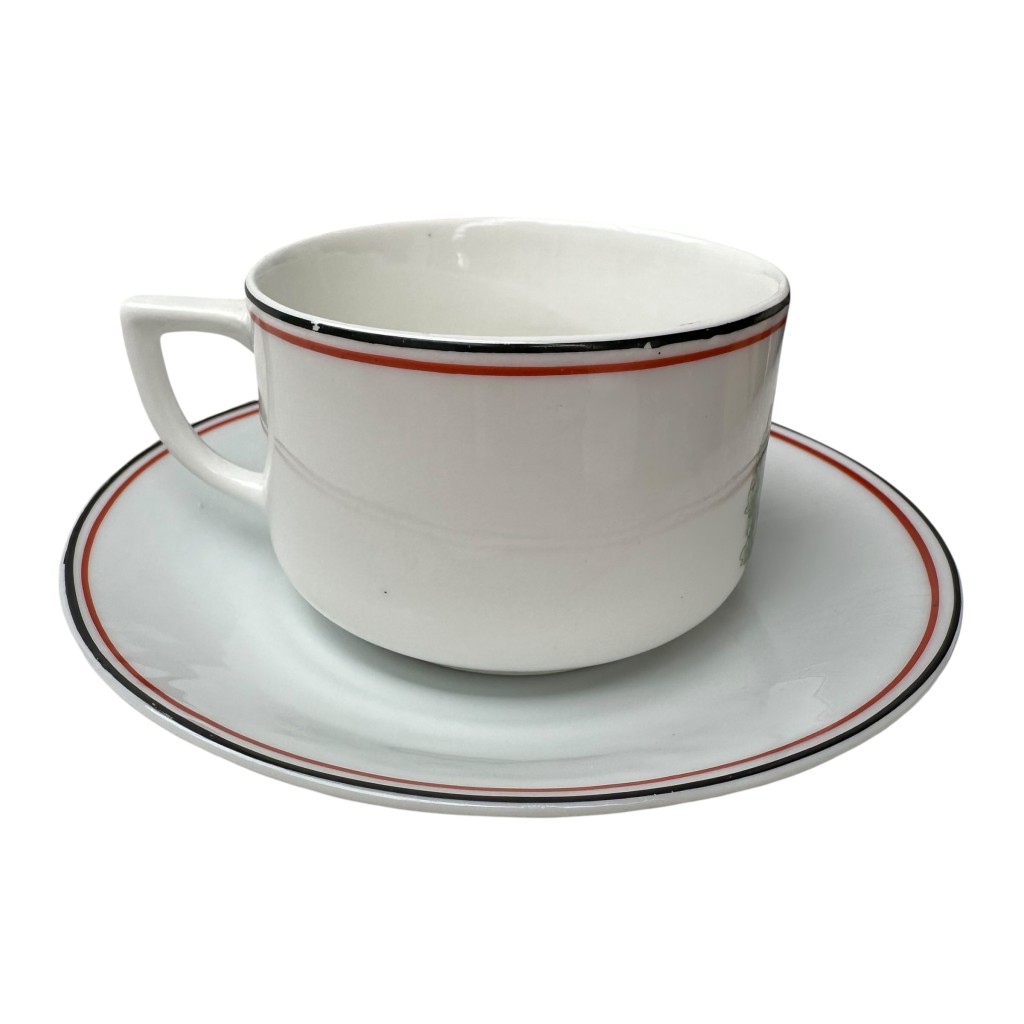 Original WW1 German army porcelain cup and saucer - Image 4