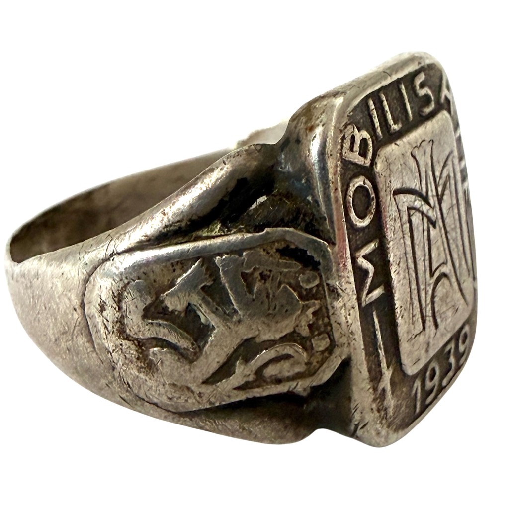 Original Pre 1940 Dutch army silver mobilisatie ring - Image 3
