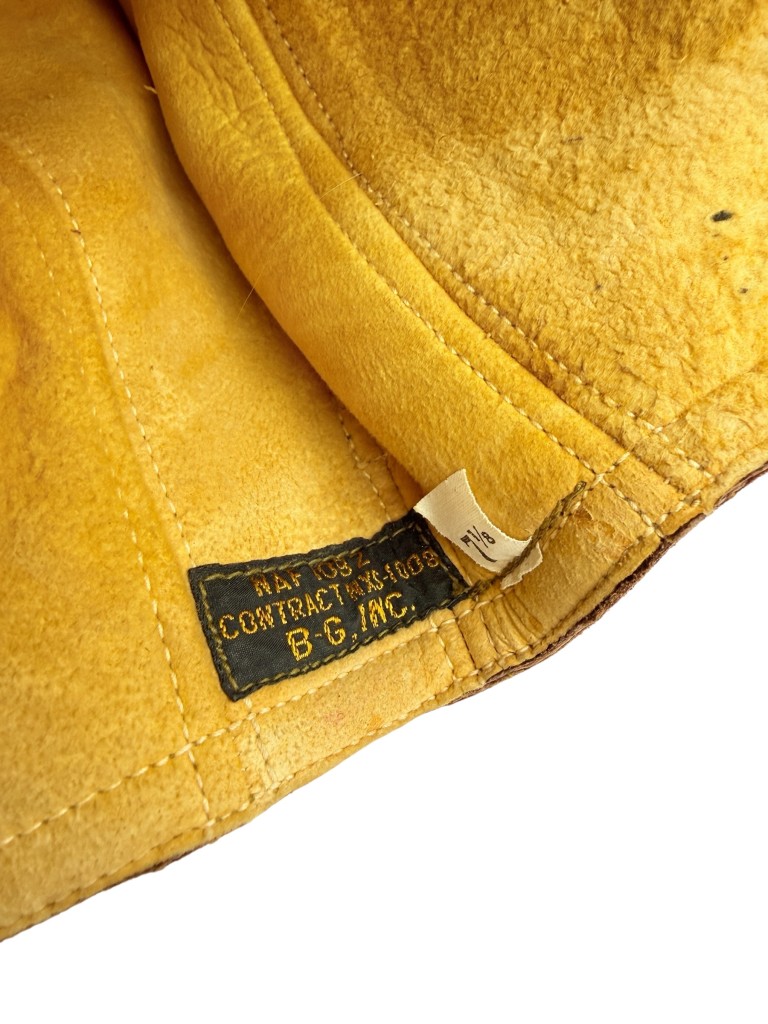 Original WWII USN NAF 1092 Flight Cap - Image 5