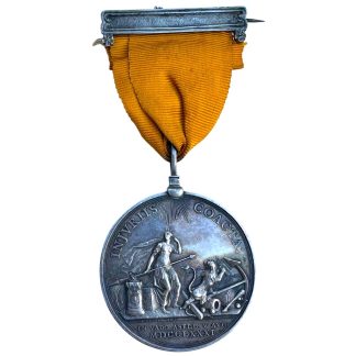 Originele zilveren Doggersbank-medaille 1781 Slag bij de Doggersbank Johan Zoutman Nederlandse marine geschiedenis verzamelmedaille
