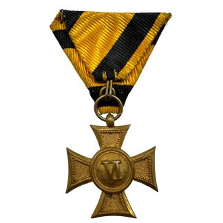 Original Austro-Hungarian Dienstauszeichnung für Mannschaften VI Jahre service medal 1911 Austria Hungary military cross