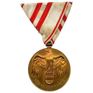 Original Austrian war medal 1914-1918 Für Österreich WW1 remembrance medal militaria