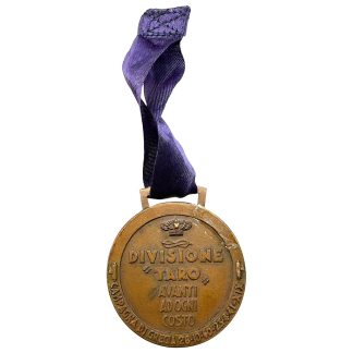 Original 1940-1941 Italian commemorative medal of the Divisione 'Taro'