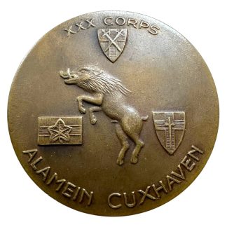 Original 1945 British XXX Corps medal WWII Normandy Arnhem Allied campaign commemorative militaria collectors medal