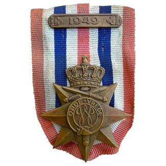 Originele Nederlandse Orde en Vrede medaille 1949 Nederlands-Indië onderscheiding militaria