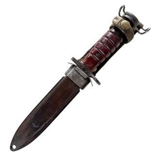 Original Dutch M4 bayonet M1 Carbine 1950s with M8A1 scabbard military collectible Cold War equipment