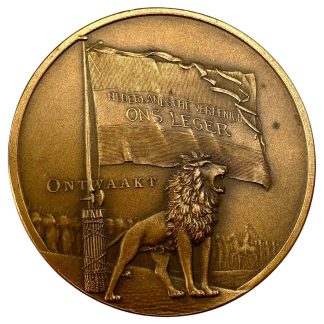 Originele Nederlandse Korea Oorlog herdenkingspenning 1951 Ons Leger Koreastrijders Nederlandse militairen bronzen militaria verzamelobject