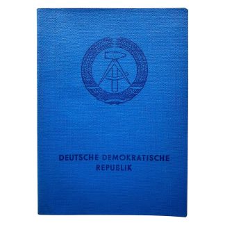 Original Cold War era DDR passport Strausberg - Vogelsdorf