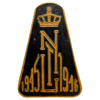 Origineel Nederlands Indië Voortrekkers embleem 1945 1946 Batavia Condesius & Zonen militaria badge