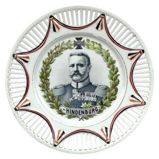 Original WW1 German army porcelain Hindenburg plate