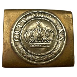 Original WW1 German buckle - militaria - 'Gott mit Uns'
