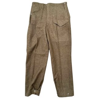 Original WWII Canadian Battle Dress trousers 1945 Canadian Army wool uniform trousers World War II militaria collectors.