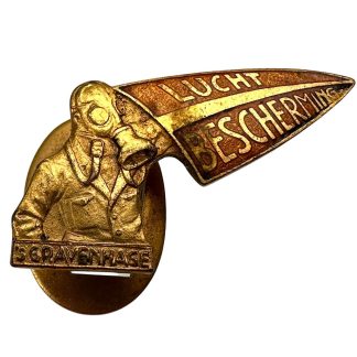 Original WWII Dutch 'Luchtbeschermingsdienst' buttonhole pin Den Haag