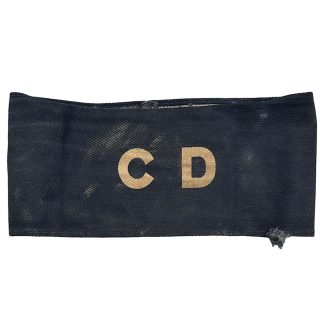 Original WWII Dutch N.B.S. 'CD' armband - Nederlandse Binnenlandse Strijdkrachten