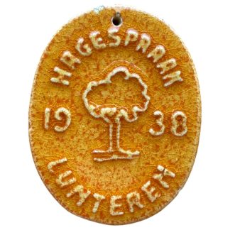 Original WWII Dutch NSB 3e Hagespraak Lunteren Tinnie