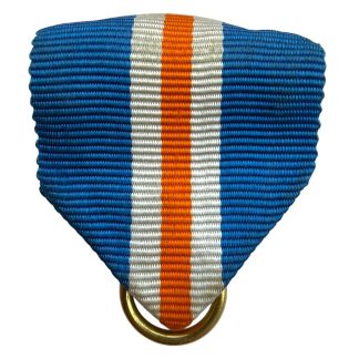 Original WWII Dutch NSB Mussertkruis medal ribbon with ring