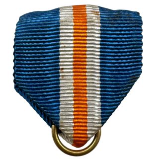 Original WWII Dutch NSB Mussertkruis medal ribbon with ring