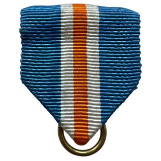 Original WWII Dutch NSB Mussertkruis medal ribbon with ring