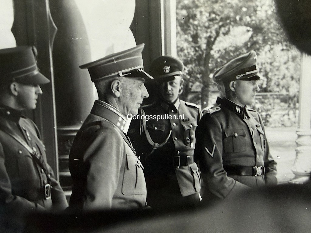 Originele foto Hendrik Seyffardt Nederlands leger generaal uniform 1940 Waffen SS Vrijwilligerslegioen Nederland WO2 verzamelobject