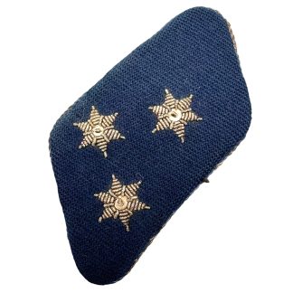 Schalkhaar Staatspolitie kapitein kraagspiegel WOII Nederlandse politie uniform insigne Schalkhaar politie Tweede Wereldoorlog collar tab militaria.