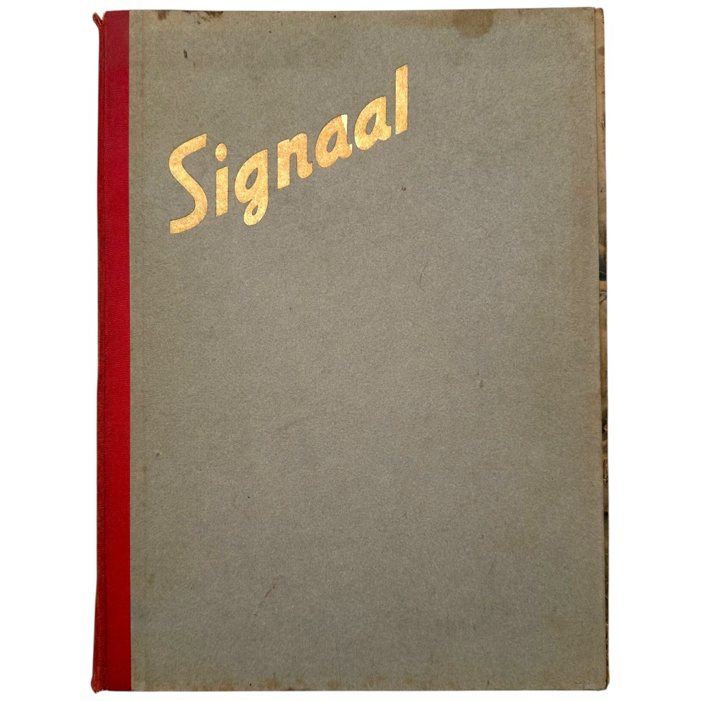 Original WWII Dutch Signaal propaganda folder with magazines 1942