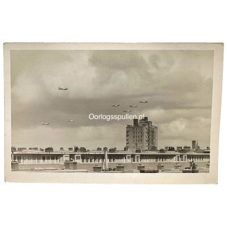 Original WWII Dutch photo of Allied food droppings in Amsterdam