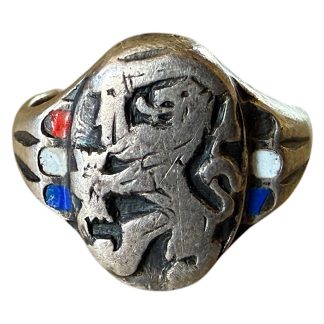 Original WWII Dutch silver liberation ring