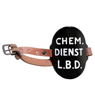 Original WWII Dutch ‘Luchtbeschermingsdienst’ arm shield Chemische Dienst