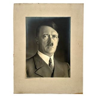Original Adolf Hitler portrait photograph WWII German propaganda photo 34 x 26.5 cm historical German militaria collectible