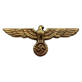 Original WWII German Kriegsmarine metal visor cap eagle