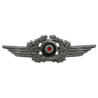Original WWII German Luftwaffe metal visor cap cockade
