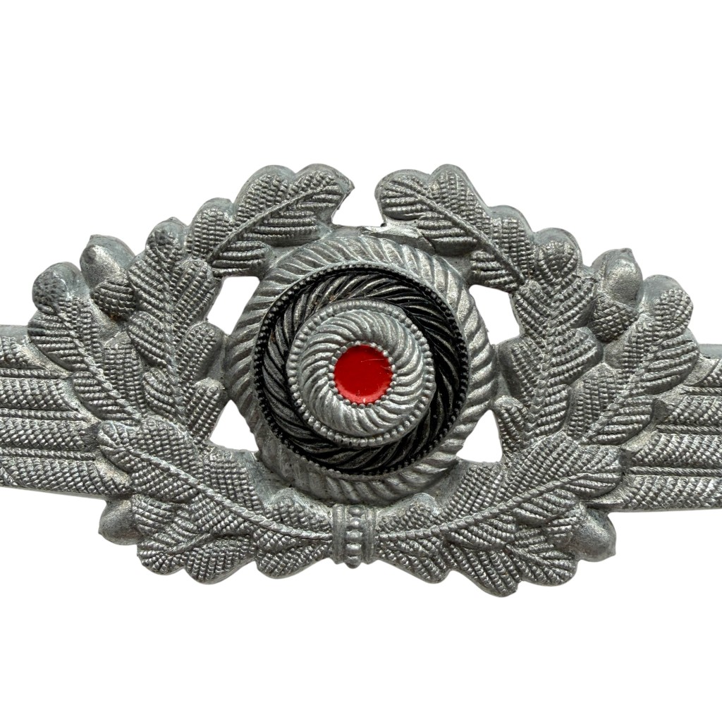 Original WWII German Luftwaffe metal visor cap cockade