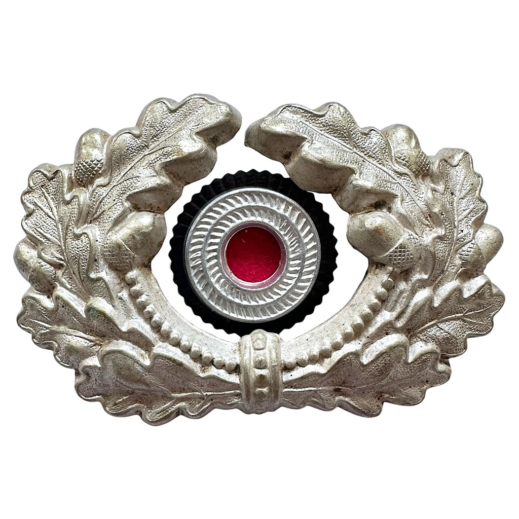 Original WWII German Wehrmacht cockade with oak leaf wreath schirmmütze visor cap insignia German militaria collectors